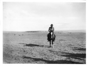 Navajo Indian horseman, ca.1900