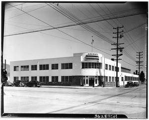 Exterior view of Aircraft Accessories Corporation plant, March 1942