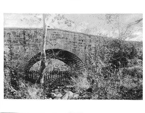 Mission bridge in Santa Barbara, ca.1900