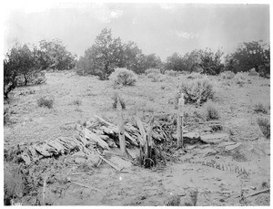 An Indian religious shrine, on Old Zuni Mesa, ca.1898