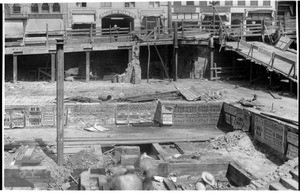 Cleared site of the Los Angeles Times building, 1910-1919