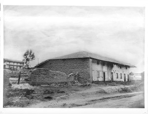 Old Spanish Convent of Santa Catalina on Main Street, later the site of the San Carlos Hotel, Monterey, ca.1898