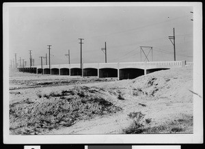 View of the San Fernando Bridge over the Tujunga Wash, April 16, 1936