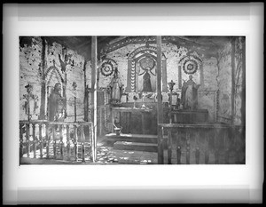 Interior of chapel at Mission Asistencia of San Antonio at Pala