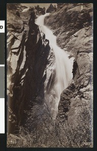 View of Cascade Falls in Yosemite National Park, ca.1900