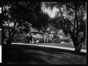 Exterior view of a large home in Pasadena, ca.1900