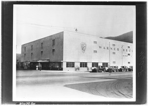 Exterior view of the Warner Brothers Studio building, 1920-1929