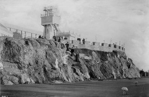 View of the parapet of Adolph Sutro's grounds, San Francisco, ca.1890