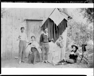 Portrait of five people at the Agua Caliente de San Juan