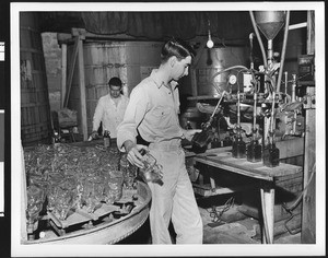 Workers in an unidentified food factory, ca.1930