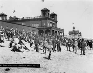 North Beach Bath House and Eckert & Hopf's Restaurant, Santa Monica, ca.1898