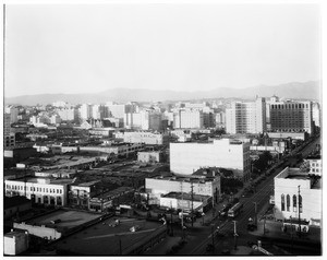 Panoramic view of Los Angeles from Chamber of Commerce Building, March, 1927