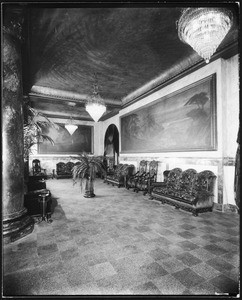 Interior view of the Lankershim Hotel lobby