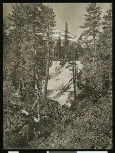 View of Agassiz Falls near Lake Tahoe, ca.1910