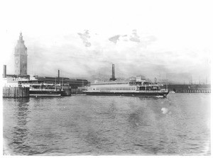 San Francisco ferries and the Ferry Building, ca.1900