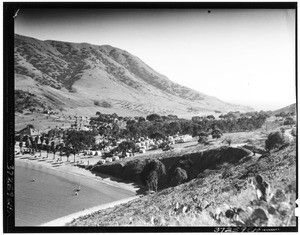 Tents near the beach at Two Harbors on Santa Catalina Island