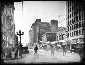 Spring Street looking south from Sixth Street, ca.1914