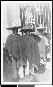 Men wearing sombreros in Mexico, ca.1905