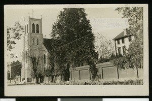 Nevada County Views, showing Catholic Church in background in Grass Valley, ca.1910