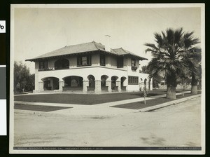 Mission revival styled residence on President Roosevelt Drive, Riverside, ca.1900