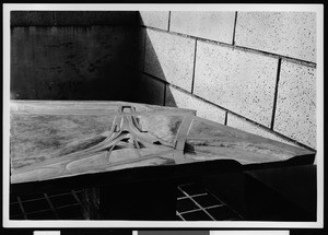 Model of various streets and bridges viewed from front