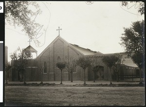 Exterior view of a Catholic Church in Phoenix, Arizona