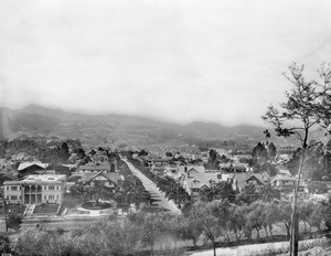 Panorama of Hollywood looking north from Mount Olive, California, ca.1921