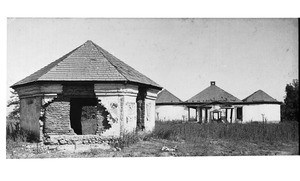 Ruin of the first San Gabriel Hotel, California, ca.1900