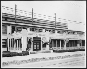 Exterior view of American Can Company Building in Los Angeles, 1900