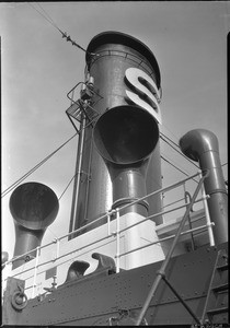 Stack of the J.C. Fitzsimmons, a Standard Oil Tanker, San Pedro, 1931