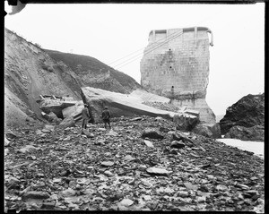 A view of the remains of the Saint Francis dam