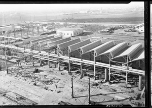 Views from water tower of the Consolidated Steel Company, 3500 East Slauson Avenue, looking southwest, December 16, 1930