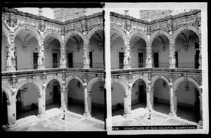 Courtyard of cathedral of San Agustin, Queretario, Mexico, ca.1905-1910