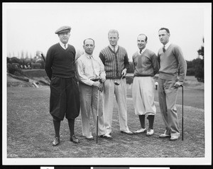 A group of golfers, ca.1920