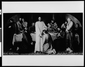 The painting "The Last Supper" by Otto, depicting Christ "without halo"