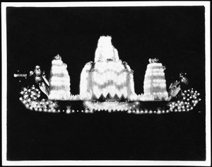 Panama-Pacific International Exposition night float, showing the "Waterlily", San Francisco, 1915