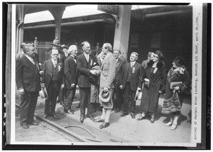 Arrival of Captain Einar Lundborg, Swedish Air Chief, April 24, 1929