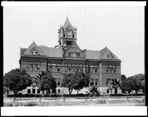 Exterior view of the Santa Ana Courthouse, ca.1900