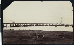 View of the pier on Coronado Beach, ca.1900