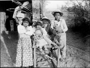 Four young Chemehuevi Indian children, ca.1900