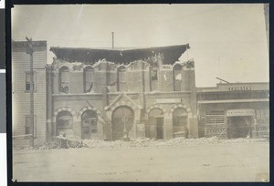 Exterior view of Library Hall in San Mateo County, ca.1900