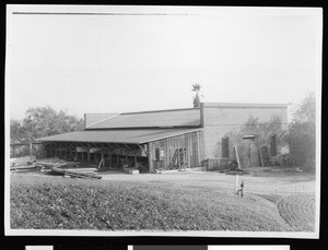 Old winery on Lucky Baldwin's Rancho Santa Anita, 1957