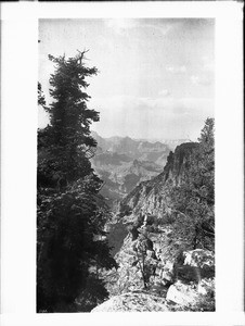 View from the old Hance Trail, Grand Canyon, looking east, ca.1900-1930