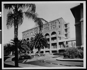 Exterior view of the Osteopathic Ward Building at Los Angeles County General Hospital