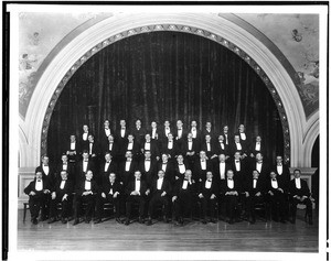 Portrait of Shriners at the Jonathan Club, 1924