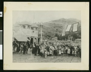 Santa Catalina Island flag raising during World War I, May 4, 1918