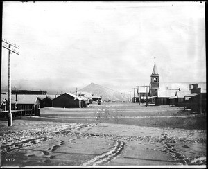 A view of Fifth Street in the winter, Goldfield, Nevada, ca.1905