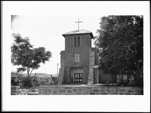 San Miguel Mission in Santa Fe, New Mexico, ca.1895