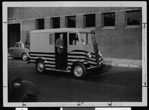 Public Works Department Sewer Maintenance Division truck used for explosive gas survey, ca.1938