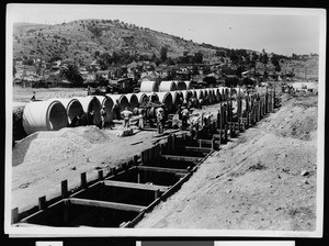 North Central Business District storm drain construction, June 1937